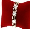 1481 Bransoletka elegancka złota 17+3cm pozłacana 14k Xuping Austrian Crystal